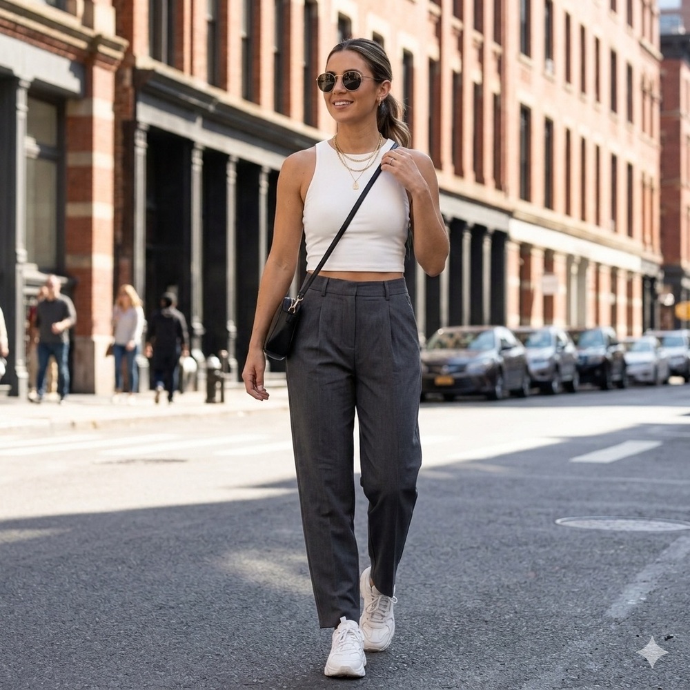 Lily Morgan Cream Cropped Tank Top - Picture 10 of 10